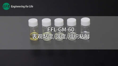 EFL-GM-60表觀黏度、強度、組織粘附性能展示