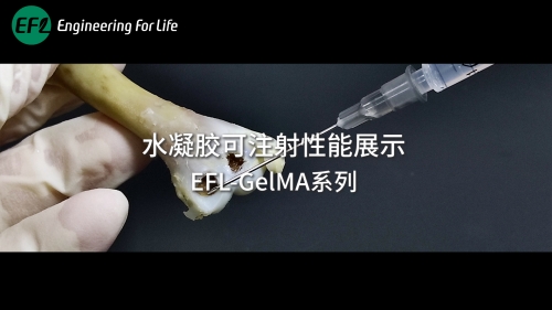 GelMA水凝膠可注射性能展示