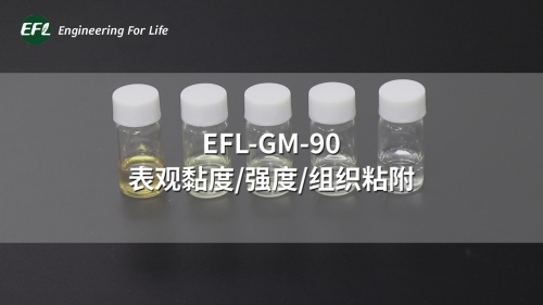 EFL-GM-90 不同濃度下的表觀黏度、強(qiáng)度、組織粘附性能